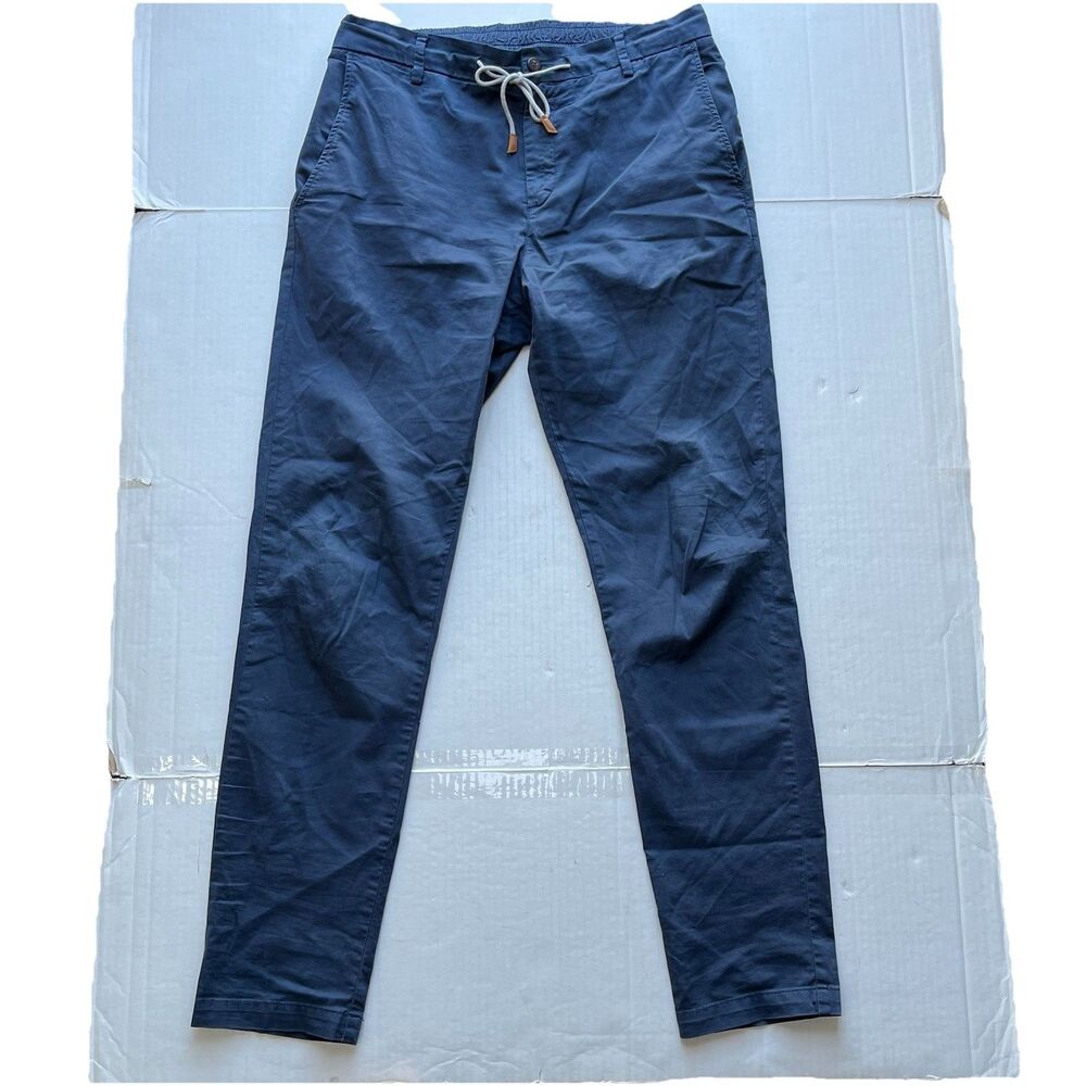 Eleventy Pants Drawstring Cotton Blend Joggers Mens 32X32 Italy Casual Comfort - Picture 2 of 10